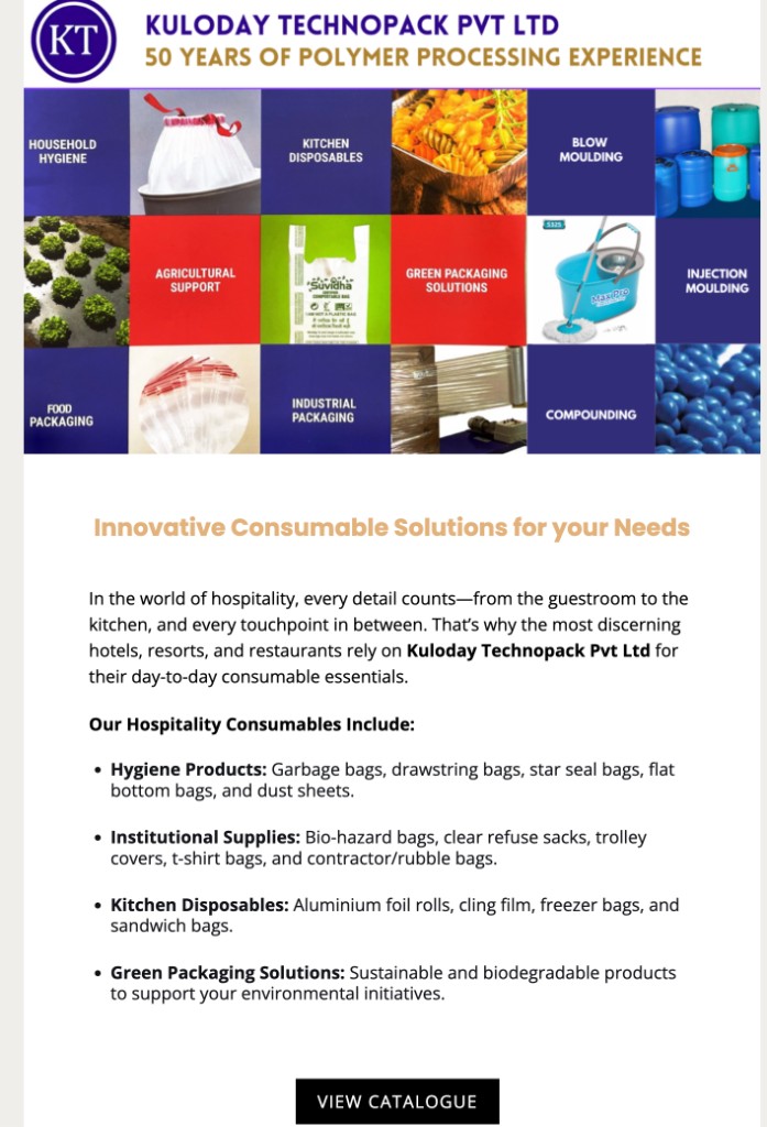 Professionally designed HTML email with branded header, product imagery, structured content, and CTA button